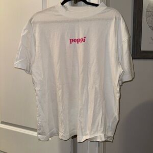 Poppi White Short Sleeve Tee